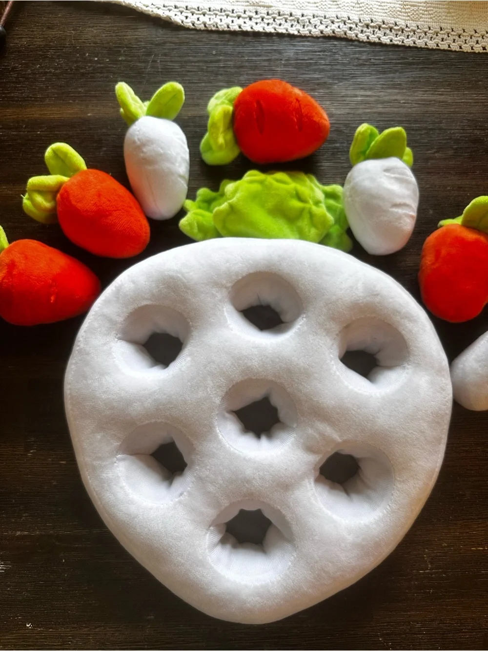 Plush Carrot Sorting Game for Baby